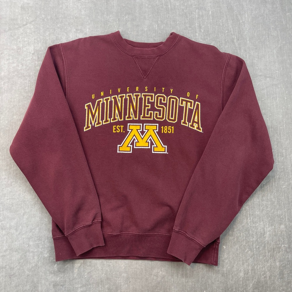 University of Minnesota Gophers Gear Men's Small‎ Maroon Crewneck Sweatshirt